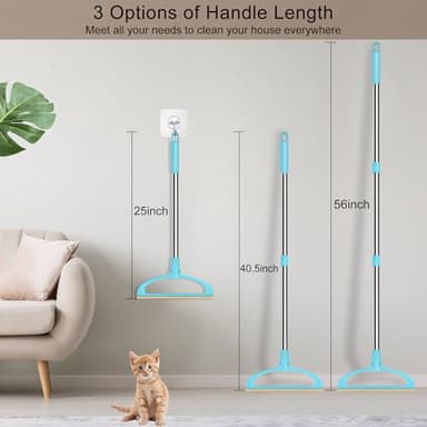 AIZAL Carpet Rake for Pet Hair Removal, Pet Hair Removal Tool Set of 2, 56” Long Handle Carpet Pet Hair Removal Carpet Scraper Dog Cat Hair Remover for Sofa, Couch, Car, Rug,Stairs - Image 6