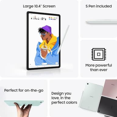 SAMSUNG Galaxy Tab S6 Lite 10.4" 64GB (2024 Model - International Version) WiFi Android Tablet with S Pen (Oxford Gray)(Renewed) (Renewed) - Image 2