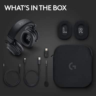 Logitech G PRO X 2 Lightspeed Wireless Gaming Headset: Wireless Gaming Headphones with Mic, 50mm Graphene Drivers, 2.02.0—7.1 Surround, Bluetooth/USB/3.5mm Aux, for PS4/PS5/PC/Nintendo Switch - Black - Image 9