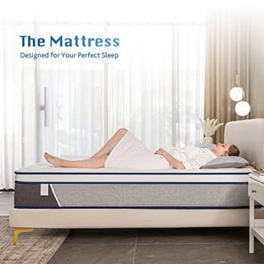Rimensy King Size Mattress, 12 Inch Gel Memory Foam King Mattress for Cool Night & Pressure Relief, Medium Plush Feel with Motion Isolating, Bliss - Image 3