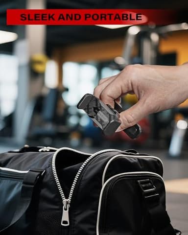 APPS2Car Gym Magnetic Phone Holder, 360 Adjustable, Compatible with 4.7-6.5" Smartphones, Alloy Base and Joint, Black - Image 5