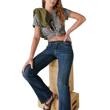 Lucky Brand Women's Mid Rise Sweet Bootcut Jean, 32Wx30L - Image 9