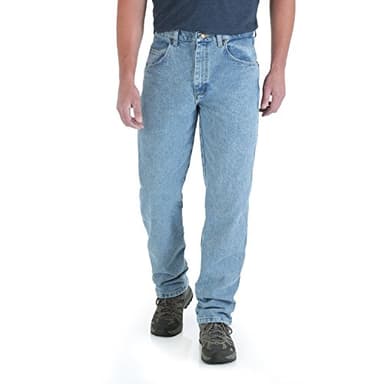 Wrangler mens Relaxed Fit Jeans, Vintage Indigo, 38W x 34L US - Image 1