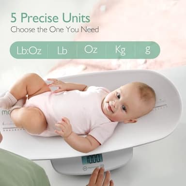 Momcozy Multi-Functional Baby Scale for Toddler, Children, Pet, Adult, Removable Scales for Body Weight & Height Measurement, Perspectives Switch, 5 Units, Digital LED Screen, Auto-Off, Up to 330lb - Image 4