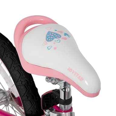 JOYSTAR 20 Inch Girls Bike for 7-10 Years Old 20 in Kids Bikes with Training Wheels and Basket Children's Bicycle with Handbrake in Fuchsia - Image 7