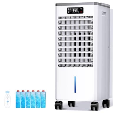 WICOLO Windowless Portable Air Conditioners, Evaporative Air Cooler w/3 Modes & 3 Speeds, 12H Timer for Smart Auto-off, 2-Gal Tank for 20H Cooling,16FT Remote,No Hose Needed,46db Swamp Cooler - Image 9