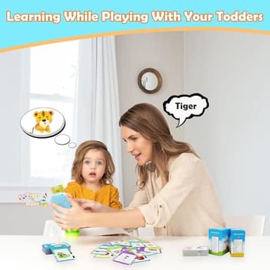 MAYAPHILOS 224 Words Brazil Portuguese and English Talking Flash Cards for Toddlers, Autism Sensory Toys, Portuguese Language Learning Educational Montessori Speech Therapy Toys Gifts for Kids - Image 3