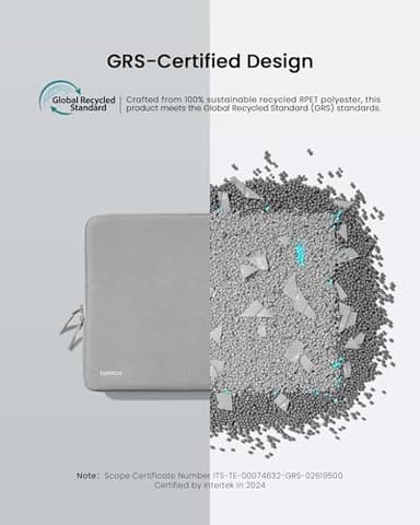 tomtoc 360° Protective Laptop Sleeve for 13.5-14.4 Inch Surface Laptop Studio/6/5/4/3, Surface Book, Water-Resistant Laptop Case for Acer Aspire/Swift 14, ASUS Vivobook/Zenbook 14, Jumper EZbook X3 - Image 6