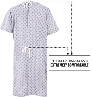 Utopia Care 6 Pack Unisex Hospital Gowns, Patient Gowns with Back Tie for Men and Women, Comfortably Fits Sizes up to 2XL - Image 3