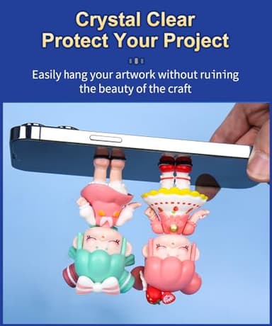 PHIXBEAR Large Mounting Putty No Residue, Double Sided Tape Glue Adhesive Dots Clear Museum Sticky Tack, Picture Hanging Strips Fixed Posters Decor Art Craft Party, 0.39 x 0.78 in (252 Pcs) - Image 4