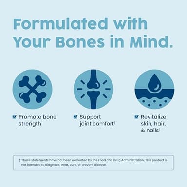 NativePath Bone Health Collagen Peptides, Type 1 & 3, with Fortibone and Verisol, 7.9 Ounce, 30 Servings - Image 4