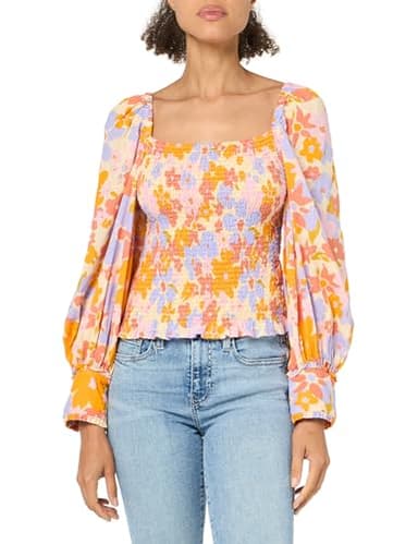 Show Me Your Mumu Women's Smitten Midi Dress, Blooming Tulips - Image 1