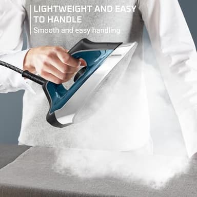Rowenta, Iron, Stainless Steel Soleplate Professional Steam Station for Clothes, 1.1L Removable Tank, Fast Heat Up, 1800 Watts, Blue Clothes Iron, DG8624 - Image 6