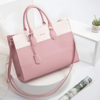 LOVEVOOK Laptop Tote Bag for Women, Work Totes Business Office Computer Briefcase with Clutch Purse - Image 7