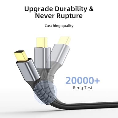 looyotul 4k Hdmi Cable 40ft Ultra High Speed HDMI 2.0 Cable 4K@60Hz 18gbps Gold Plated Connector 3D ARC Ethernet HDMI Cord for HDTV Monitor Laptop Roku TV Xbox PS4/PS5(Silvery) ﻿ - Image 3