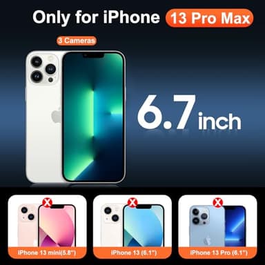 Temdan for iPhone 13 Pro Max Case Clear, [Compatible with Magsafe][Anti-Yellowing][Military-Grade Protection] Shockproof Slim Magnetic Phone Case for Cover, Transparent - Image 2