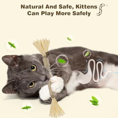 SINROBO 4 Pack Silvervine Sticks for Cats (4 Sticks) - Image 3