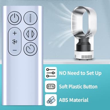 New Replace BP01 Remote Control for Dyson BP01 Cool Fan Air Purifier (Color: Silver) - Image 5