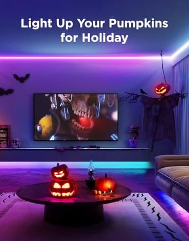 Govee RGBIC LED Strip Lights 32.8ft with Covers, Smart Lights Work with Alexa and Google Assistant, LED Diffuser Channel with LED Lights for Bedroom, Skirting Lines, Studio, Cabinet - Image 2