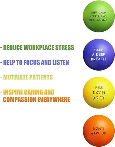 KDG Motivational Stress Balls(4 Pack) for Kids and Adults,Stress Relief Ball with Quetos to Rrelieve Anxiety and Manage Anger - Image 4