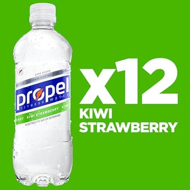 Propel, Kiwi Strawberry, Zero Calorie Sports Drinking Water with Electrolytes and Vitamins C&E, 16.9 Fl Oz (12 Count) - Image 3