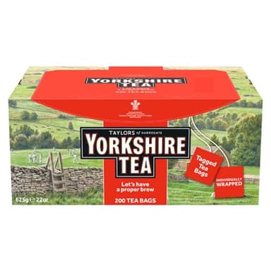 Taylors of Harrogate Yorkshire Red Wrapped Tea Bags, 200 Count - Image 1