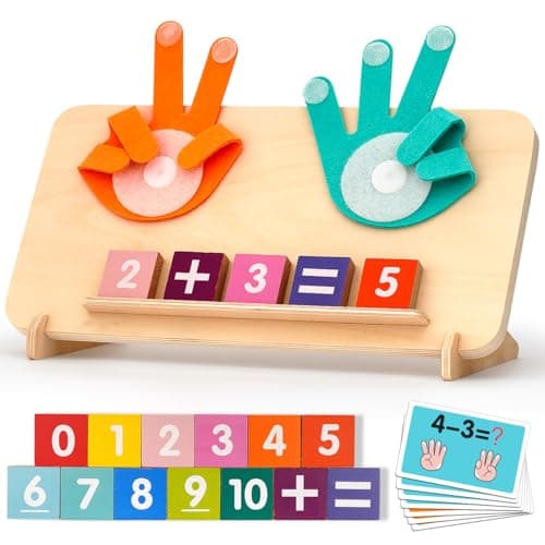 Preschool Learning Toys for Toddlers 2-4, Educational Math Manipulatives Number Counting Blocks for Kids, Montessori Toys for 3-5 Year Old Boys Girls Birthday Gifts - Image 1
