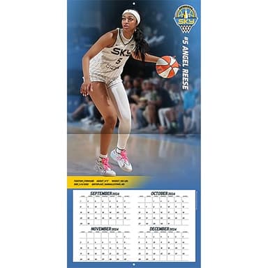Turner Licensing Angel Reese 2025 Chicago Sky Wall Calendar, 12 Months, January - December (25998012244) - Image 2