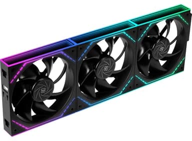 Thermalright TL-M12Q X3 120mm PC Case Cooling Fans, Daisy-Chain | 2000RPM | High Airflow | ARGB | Dual Infinity Mirrors Lighting for Gaming Build(3-Pack) - Image 1