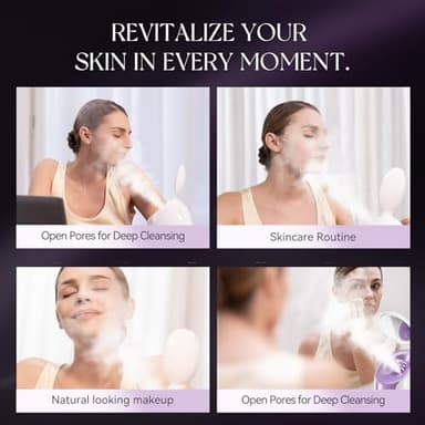 ANLAN Facial Steamer, High-Speed Nano steam, Deep Cleansing, Pore ​​Care, Repairs and Strengthens Skin's Foundation, Facial Humidifier, Home Facial spa, Hydrating Moisturizing, Sensitive Dry Skin spa - Image 7