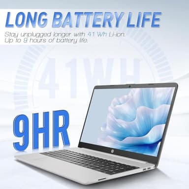 HP 250 G9 Laptop Computer • Back to School Limited Edition • 16GB RAM • 512GB SSD • Intel Celeron N4500 Processor • 15.6" Full HD • Long Battery Life • Fast Wi-Fi 6 • Windows 11 Pro • Astroid Silver - Image 3