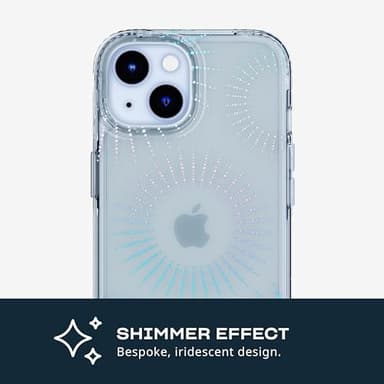 Tech21 Evo Sparkle case for iPhone 15 Plus - Compatible with MagSafe - Impact Protection Case - Lunar Clear - Image 7
