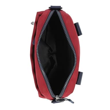 Nautica Nylon Bean Crossbody/Belt Bag with Adjustable Shoulder Strap, Cranberry - Image 3