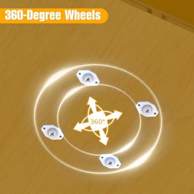 1500 Piece Puzzle Board with Drawers Rotatable 360-Degree Wheels and Cover 34'' x 26'' Wooden Jigsaw Puzzle Table Puzzle Storage Organizer Portable Lightweight Design (No Lazy Susan) - Image 5