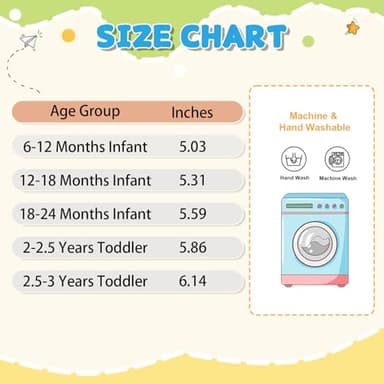 FEETCITY Baby Girls Shoes Wide Toe Box Baby Sneakers First Walking Shoes Infant Barefoot Shoes Infant Sneakers 12-18 Months - Image 7