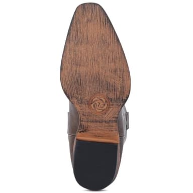 Choiran Brown Cowboy Boots for Women - Embroidered Cowgirl Boots Western Mid Calf Fashion Chunky Heel Pointed Toe Country Boot 6 - Image 5