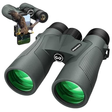 WOSPORTS 10x42 Binoculars for Adults - IP67 Waterproof Binoculars for Bird Watching, Hunting, Hiking, Alaska Cruise - Image 1