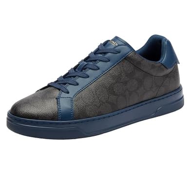 Coach Men's HIGH LINE Sneaker, Deep Blue/Charcoal, 12 - Image 1