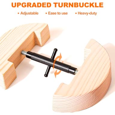 Hat Stretcher, Cowboy Hat Stretcher for Fitted Hats, Adjustable Stretched Size 7 to 8 3/8, Hats Jack Fits All Kind of Caps - Lever Principle Wrench, Wooden Extender Widener for Cowboy Baseball Caps - Image 3