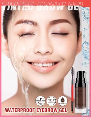 SACE LADY 3D Eyebrow Gel Long Lasting 24 Hours Waterproof Smudge-proof Brow Cream Makeup Kit (02 DARK BROWN, 0.2Fl Oz) - Image 4