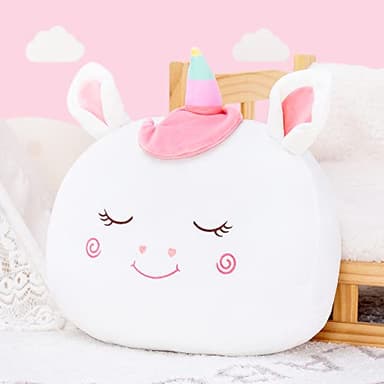 Lazada Stuffed Unicorn Pillow Plush Girl Toys Gift for Toddler for Girls White 15 Inches - Image 5
