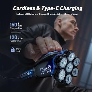 Type-C Fast Charging Head Shaver - Image 6