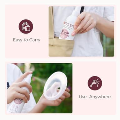 Momcozy Portable Breast Pump Cleaning Spray, Effective Milk Fat Removal & Residue-Free, Natural Grapefruit Scent, Pump Spray for Breast Pump or Accessories, and Other Baby Products, 8.5 Fl Oz - Image 5