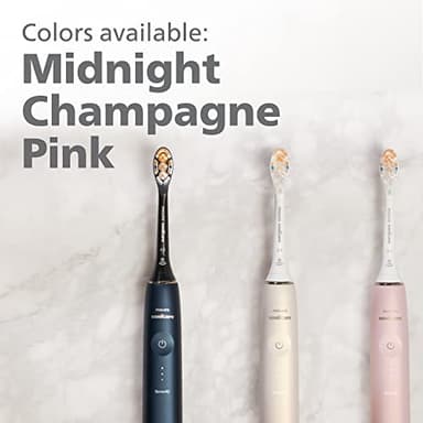 Philips Sonicare DiamondClean Prestige 9900 Rechargeable Electric Toothbrush with SenseIQ, 5 Premium All-in-One Brush Heads, Plaque Removal, Gum Care, Whitening, Champagne, BD9001AZ - Image 7