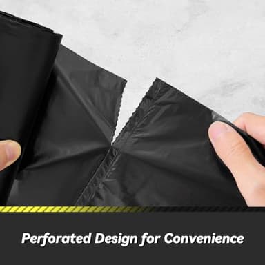 100 Count 17 Micron Extra Heavy Duty 4 Gallon Trash Bags, Sturdy & Tear-Resistant Small Trash Bags for Bathroom & Kitchen - Image 6