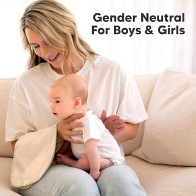 Organic Burp Cloths Baby Boy & Girl - 5-Pack Super Absorbent Cotton Burping Cloths for Babies, Soft & Plush Newborn Spit Up Rags, Infant Towels for Milk Spit Up, Unisex, Large 21" x 10" (Butterflies) - Image 8