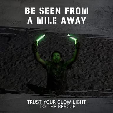 100 Ultra Bright Emergency Glow Sticks - Individually Wrapped Long Lasting Industrial Grade Glowsticks for Survival Gear, Camping Lights, Power Outages and Military Use (Green) - Image 6