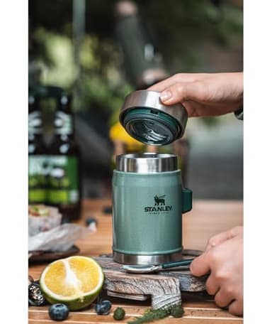 Stanley Classic Food Jar and Spork 14 oz | Vacuum Insulated Thermos Food Container | Wide Mouth Screw On Lid | Packable for Travel | Stainless Steel with Leakproof Lid | BPA-Free | Black 2.0 - Image 6