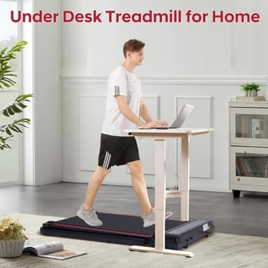 Walking Pad with Handle Bar, 3.0HP Walking Pad Treadmill with Handles, 3 in 1 Portable Under Desk Treadmills for Home Small Space, Foldable Folding Home Treadmill with Remote Control, 300LBS Capacity - Image 6