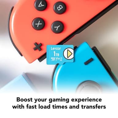 Lexar 1TB Play Blue Micro SD Card, UHS-I, C10, U3, V30, A2, 4K, Up to 160MB/s microSDXC Memory Card, Expanded Storage for Nintendo-Switch 1, Gaming Devices, Smartphones, Tablets (LMSPLBL001T-BNNNU) - Image 4